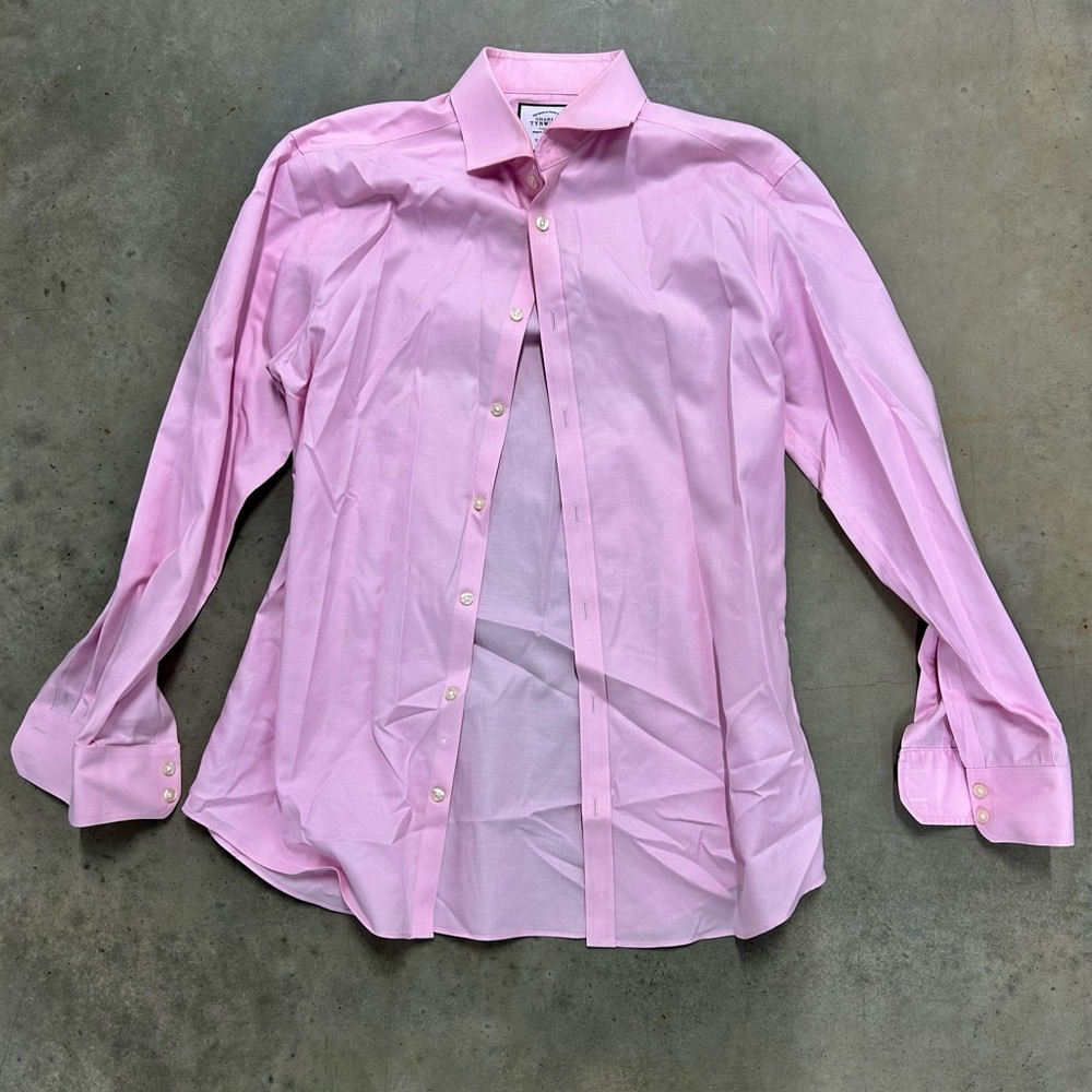 Charles Tyrwhitt Pink Button Down Shirt